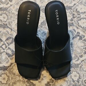Torrid Black Mules with Minimalist Design